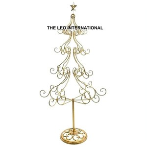 Soporte de exhibición de Navidad con acabado dorado de forma única de Metal de hierro, soporte de exhibición de la más alta calidad de Venta caliente de estilo elegante - Product Image 5