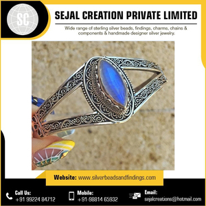 Brazalete en forma de Estrella de Plata de Ley 925 de alta calidad, estilo Vintage dorado con perla para regalo, compromiso, aniversario - Product Image 3