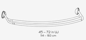 Tringle à rideau double courbe en acier inoxydable ODM - Product Image 6
