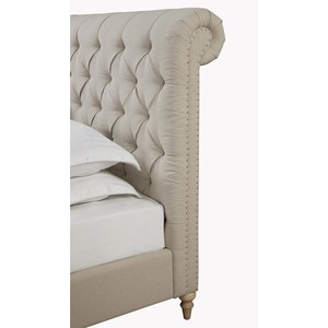 Cama Moderna de Madera de Teca Sólida con Cabecera Iluminada Convertible, Cómoda y Duradera, Muebles para Dormitorio - Product Image 2