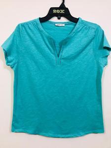 Camisetas de Punto de Algodón Transpirables de Manga Corta con Cuello en V para Mujer, de Marca Original y Calidad Premium - Product Image 3