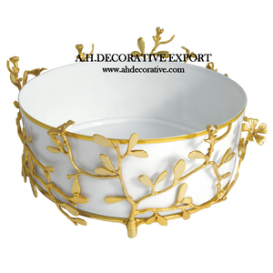 Bols de service décoratifs en métal bon marché, prix de gros, pour la maison, les hôtels et les restaurants, décoration de mariages - Product Image 4
