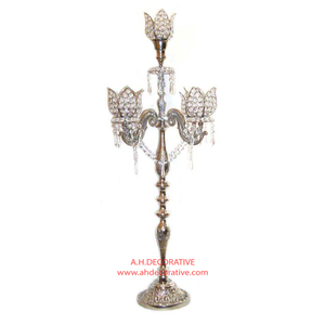 Wedding Centerpieces <b>Black</b> Powder Coated <b>Candelabra</b> 5 Arm for Sale wedding Centerpiece Floor Standing Handmade <b>Candelabra</b> - Product Image 4