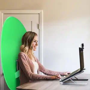 <span class=keywords><strong>Greenscreen</strong></span> 75cm Prix usine Chaise Portable Réversible Studio Pliable Vert Écran <span class=keywords><strong>Greenscreen</strong></span> pour webcam toile de fond - Product Image 1