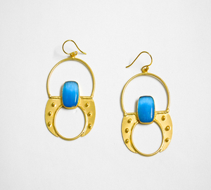 Trending handmade light weight hook Brass Earrings for girls and women - Product Image 1