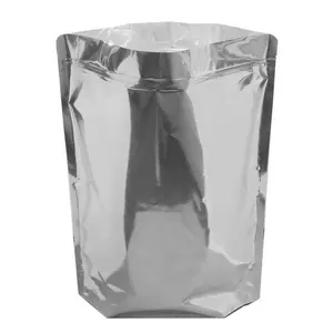 定制印花标志自密封食用铝箔食品包装拉链哑光立袋标志聚酯薄膜层压塑料袋