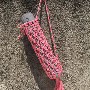 Alfombrilla de Yoga de macramé, bolsa de ganchillo, soporte de talla grande, para gimnasio, bolsas deportivas - Product Image 4