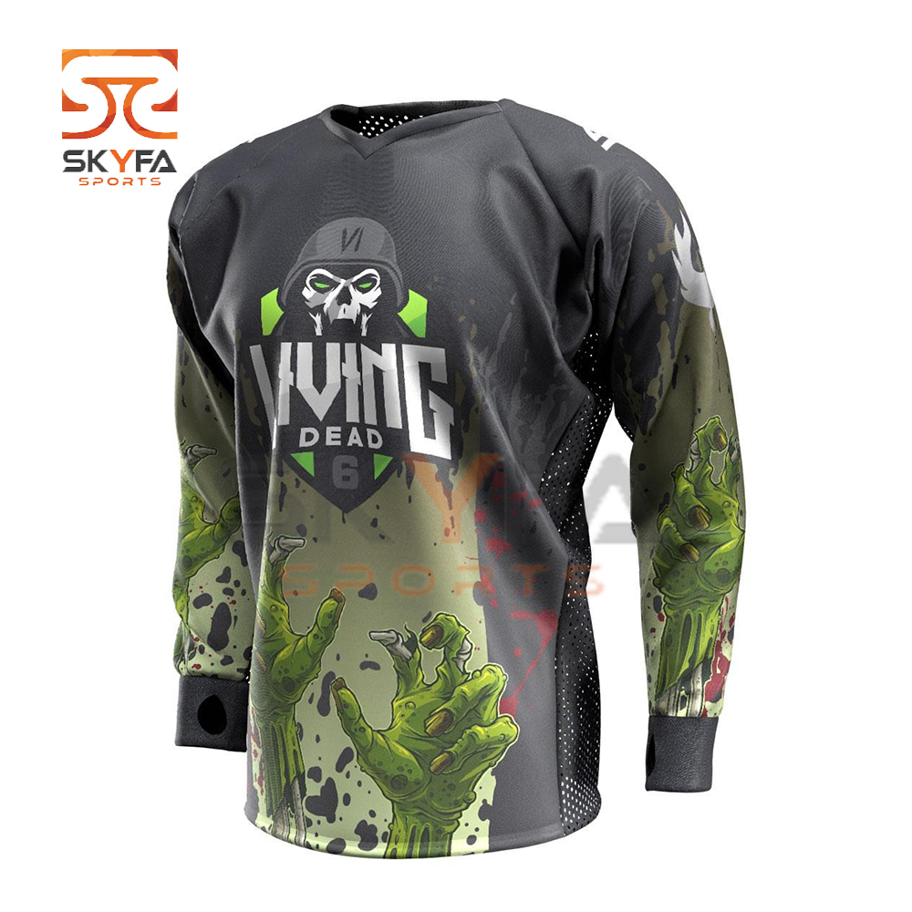 Высококачественная индивидуальная полностью сублимационная майка для пейнтбола