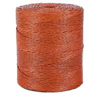 Corde en polypropylène (PP) noir et jaune de 2,5 mm pour l'agriculture, corde en raphia, ficelle pour presse à balles de foin, corde torsadée pour emballage de pailles de banane, anti-UV