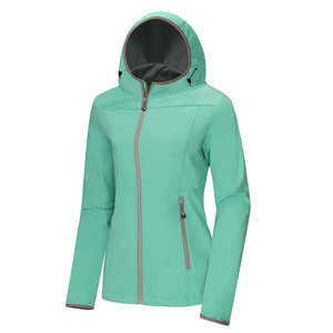 Chaqueta de concha suave Ecuestre para mujer, chaqueta de tela suave con logotipo personalizado, elegante, baja cantidad mínima, Etiqueta Privada, softshell - Product Image 5
