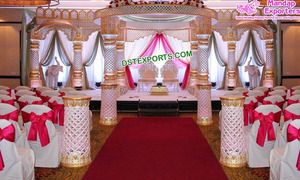 Elegante Mandap/Escenario para Bodas Hindúes, Tendencia en Fiji, Fibra Ligera, Tamaño Personalizable, Decoraciones para Bodas, Joyería de Nuevo Diseño - Product Image 3