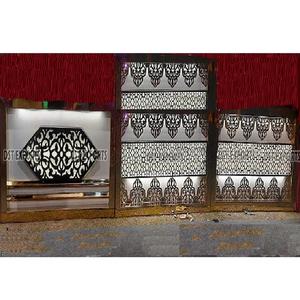 Comptoir de nourriture en acier inoxydable, de style moderne, à LED, pour mariage indien, 1 pièce - Product Image 1