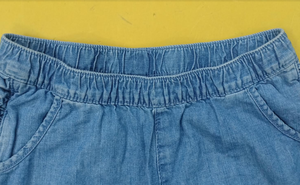 Eleganti Shorts Estivi da Ragazza in Denim di Cotone Traspirante Eco-Friendly di Alta Qualità, Originali di Marca, Tinta Unita, Vendita all'Ingrosso - Product Image 2