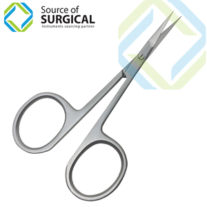 Tijeras para Cutículas Nail Arrow Duzey de Punta Fina, Tijeras Profesionales para Cutículas de Acero Inoxidable, Tijeras para Manicura - Product Image 1