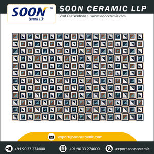 โมเดิร์นที่กำหนดเองธรรมชาติศิลปะอิฐพื้นหลังกระเบื้องบุผนังเซรามิก - Product Image 3