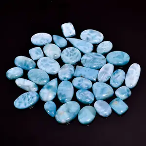 Натуральный Ларимар кабошон, драгоценный камень смешанной формы, Синий Ларимар, свободный драгоценный камень для изготовления ювелирных изделий