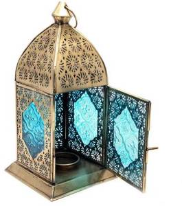 Buatan Tangan Lampu T Maroko Logam Pegangan Lilin Lentera Rumah Dekorasi Balkon Meja Artefak - Product Image 5