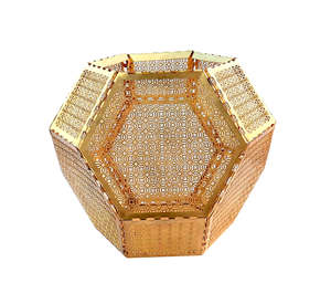 Handmade Antiqued Golden Metal Candelabra Customizable Votive Candle <b>Jars</b> Tea Light Holders for Home Wedding Christmas Decor - Product Image 5