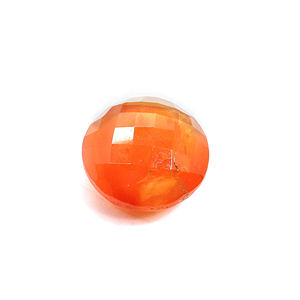 พลอยคาร์เนเลียนทรงกลม16มม. 14.10พลอยสีส้มกะรัตสำหรับทำเครื่องประดับ - Product Image 1