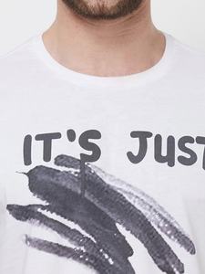 T-shirt pour homme en jersey 100% coton, imprimé sur mesure, écologique, respirant, motif uni personnalisé - Product Image 3