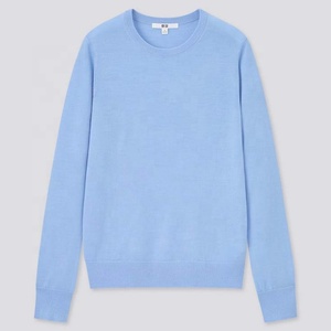 Camisetas de Cuello Redondo para Mujer, Talla Grande, Cálidas, con Logotipo Personalizado Bordado, 100% Lana y Algodón Extrafino, Antiarrugas, a Precio Económico - Product Image 5