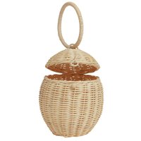 Panier à oeufs en rotin nordique fait à la main stockage écologique et durable pour les jouets d'enfants pour la décoration de la chambre des enfants