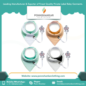 เด็กDroolผู้ผลิต100% ไม้ไผ่เรยอนดิจิตอลพิมพ์ผ้าฝ้ายอินทรีย์บริสุทธิ์ที่กำหนดเองผ้าพันคอDrool - Product Image 5