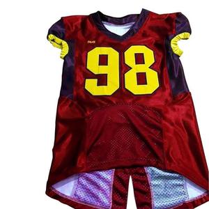 Uniformes de football américain pour adultes 100% polyester, séchage rapide et antibactériens, personnalisables pour équipe/marque, unisexes, commandes en gros OEM - Product Image 6