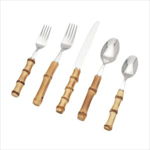 อุปกรณ์บนโต๊ะอาหารไม้ไผ่ธรรมชาติคุณภาพสูง - Product Image 1