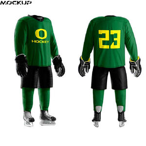 2025 barato fabricación al por mayor diseño OEM su propio portero uniformes de hockey Universitario Conjunto de 2 piezas - Product Image 2