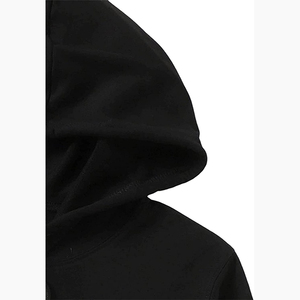Whole Sale 2025 Winter Crop Tops Women Heavyweight 420gsm Custom OEM Puff Print Front Logo Oversized <b>Cropped</b> Hooded Fleece - Product Image 2