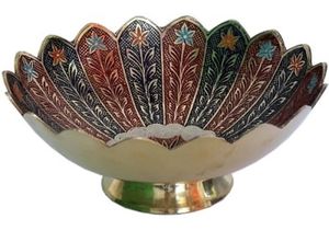 Bol de service indien en laiton, pour les restaurants d'hôtel et de service à la maison décor de plat, couleur personnalisée design moderne, plateau en métal - Product Image 2