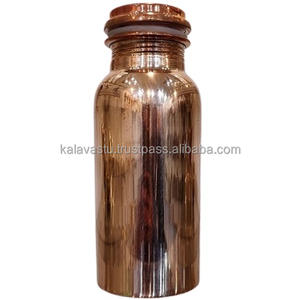 ขวดน้ำทองแดงตกแต่งด้วยมือขวดน้ำร้อนโลหะขัดเงาเครื่องครัวคุณสมบัติกันรั่วสำหรับงานฝีมือโลหะ - Product Image 5