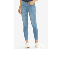 Servicio OEM, Color Sólido, Nuevo Diseño, Fabricante Directo de Fábrica, Pantalones Vaqueros de Mezclilla para Mujer de Primera Calidad, Bangladesh, 100% Alta Calidad