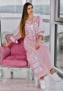 Nueva llegada verano moda Venta caliente amarillo ucraniano Vestido corto bordado Casual relajante ajuste Natural cintura cremalleras - Product Image 5