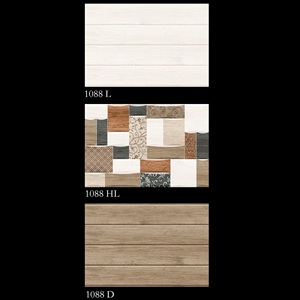 Azulejo de pared de cerámica de flor esmaltada colorida dorada de diseño encantador 30x45cm - Product Image 6