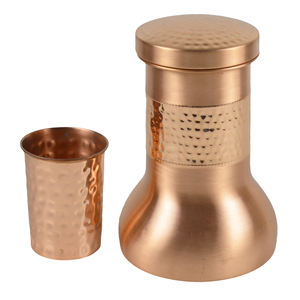 Bouteille d'eau en cuivre de conception moderne, meilleure bouteille d'eau de finition polie en forme de Designer, conception Multiple - Product Image 2