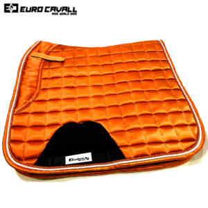 Euro Cavall Industries Estilo de moda Material ecológico de alta calidad Naranja Satén Caballo Sillín Cuello Color personalizable - Product Image 2