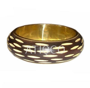 Bracelet de mode extensible en corne et nacre indiennes les plus chaudes ensemble de 5 bracelets de bijoux de mode - Product Image 6