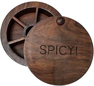 Spice <b>Storage</b> <b>Box</b> Masala <b>Box</b> Dabba Lock <b>Wooden</b> Spice Rack Container Utility <b>Box</b> - Product Image 2