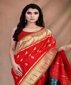 Banarasi Seda Jacquard Saree con Blusa Mujeres Desgaste Señoras Fiesta Festival Desgaste Diario Algodón Suave Seda Sari Venta al por mayor Precio Bajo ApparelGarment - Product Image 5