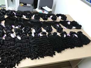 Trama de cabello humano virgen europeo de alta calidad, extensión de cabello Remy ruso de doble estiramiento, Cabello 100% Virgen sin procesar de un solo proveedor - Product Image 4