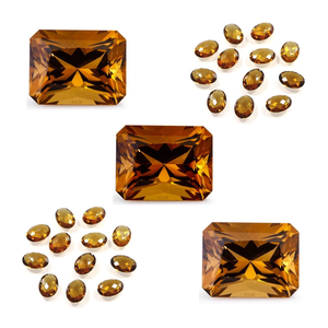 หินควอตซ์ธรรมชาติสีคอนยัคแปดเหลี่ยมตัดทุกขนาดอัญมณีหลวมเหลี่ยมเพชรพลอยควอตซ์ธรรมชาติ - Product Image 1