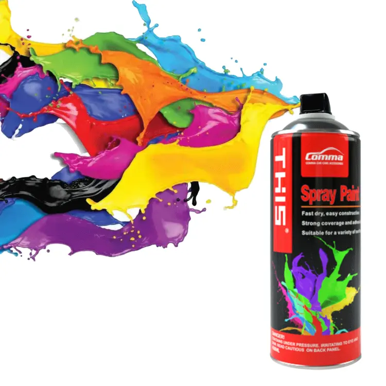 סיטונאי 450ml גבוהה חום רכב צבעים ריהוט מתכתי אקריליק פלסטיק ציפוי pintura en גרפיטי תרסיס ספריי צבע