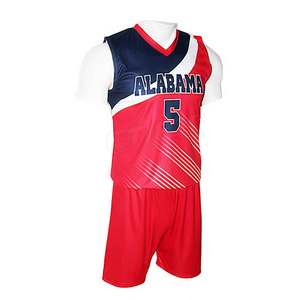 Uniforme de volley-ball imprimé sublimé en polyester OEM 100% chemises et shorts de volley-ball de qualité supérieure - Product Image 4
