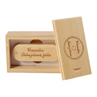 Clé USB en bambou personnalisée avec logo, 2 Go, 4 Go, 8 Go, 16 Go, 32 Go