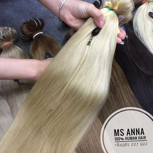 เวียดนามกัมพูชาผมต่อจากเส้นผมมนุษย์สุดๆแบบเรมี่ผมต่อจากเส้นไหมธรรมชาติฟอกสีผมด้วยกระบวนการทางเคมี - Product Image 3