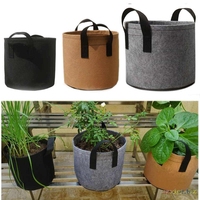 Bolsas de Cultivo para Fresas y Vegetales, con Asa Resistente para Colgar, Tela de Fieltro Transpirable y Gruesa, Bolsa de Cultivo para Zanahorias y Cebollas
