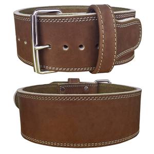 Ceinture de levage de puissance de soutien de taille Ceintures en cuir véritable du Pakistan Ceinture de musculation d'haltérophilie à usage intensif - Product Image 1