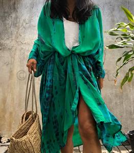 Kimono largo de rayón con mangas completas para mujer, nueva colección de moda - Product Image 1